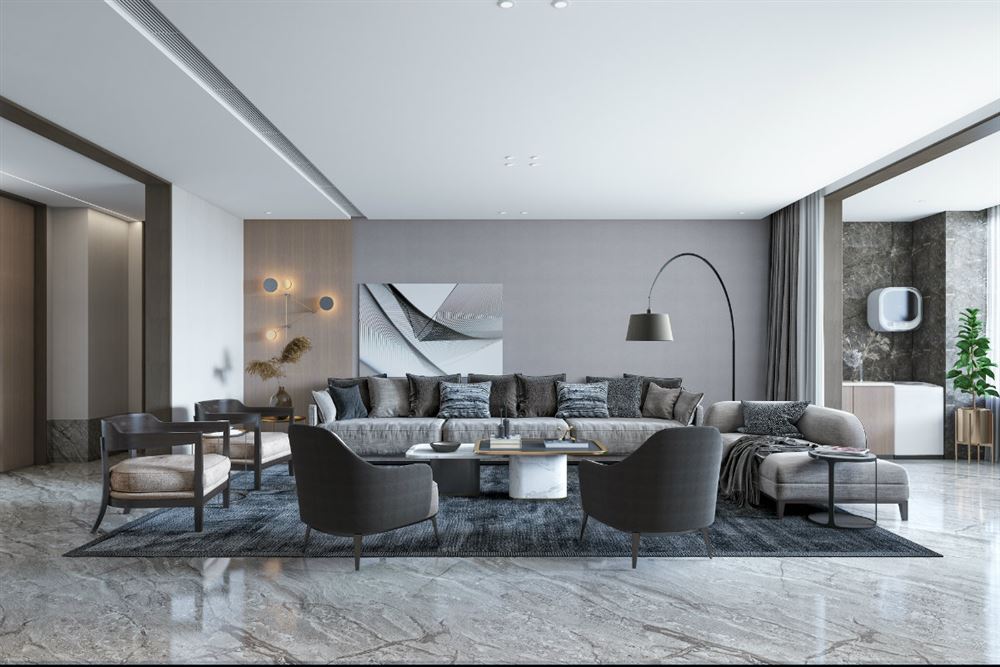 廣州市陽(yáng)光城麗景灣現(xiàn)代風(fēng)格三居室裝修案例