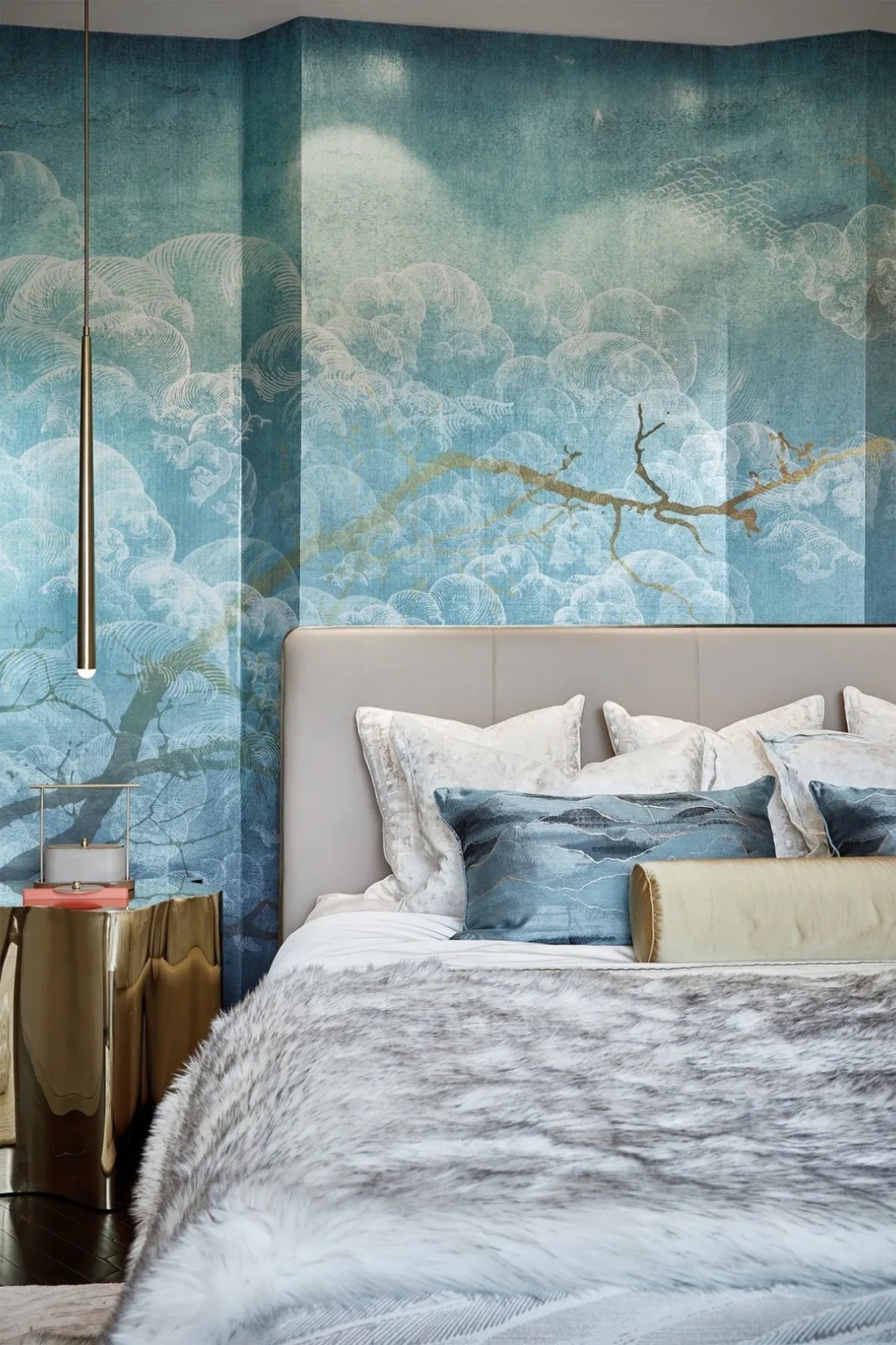 現(xiàn)代簡約風(fēng)格別墅室內(nèi)設(shè)計家裝案例-臥室 現(xiàn)代簡約風(fēng)格別墅室內(nèi)設(shè)計家裝案例-臥室