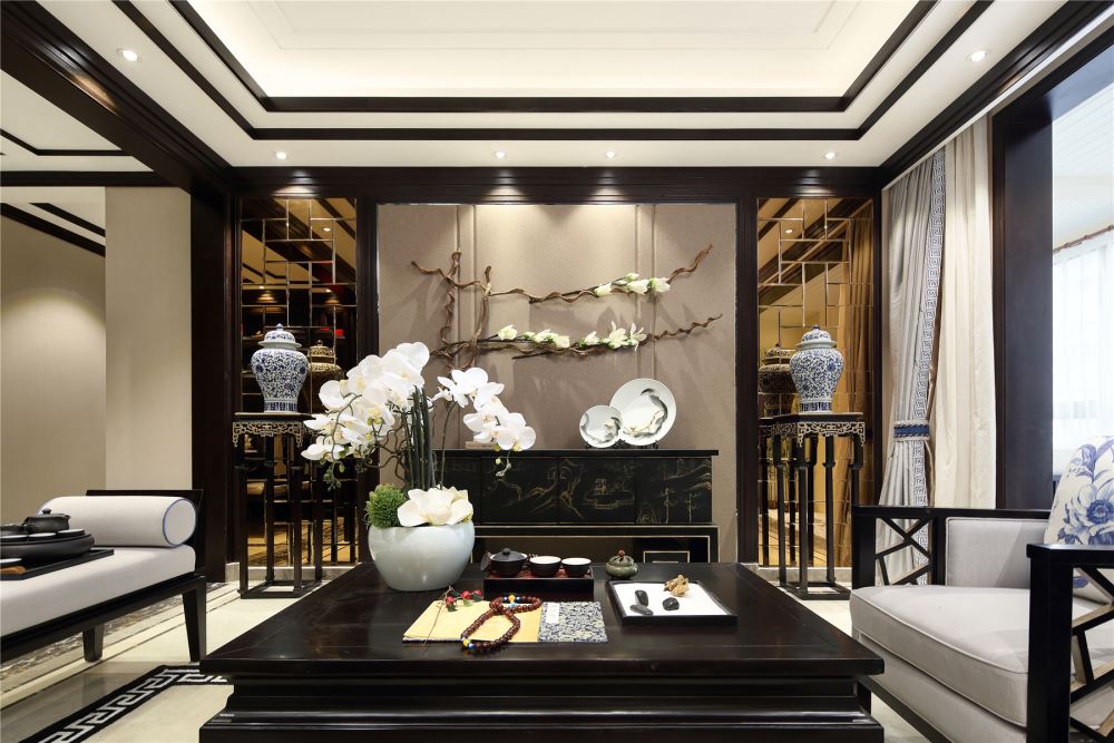 江門市越秀星匯名庭新古典風(fēng)格四居室裝修案例