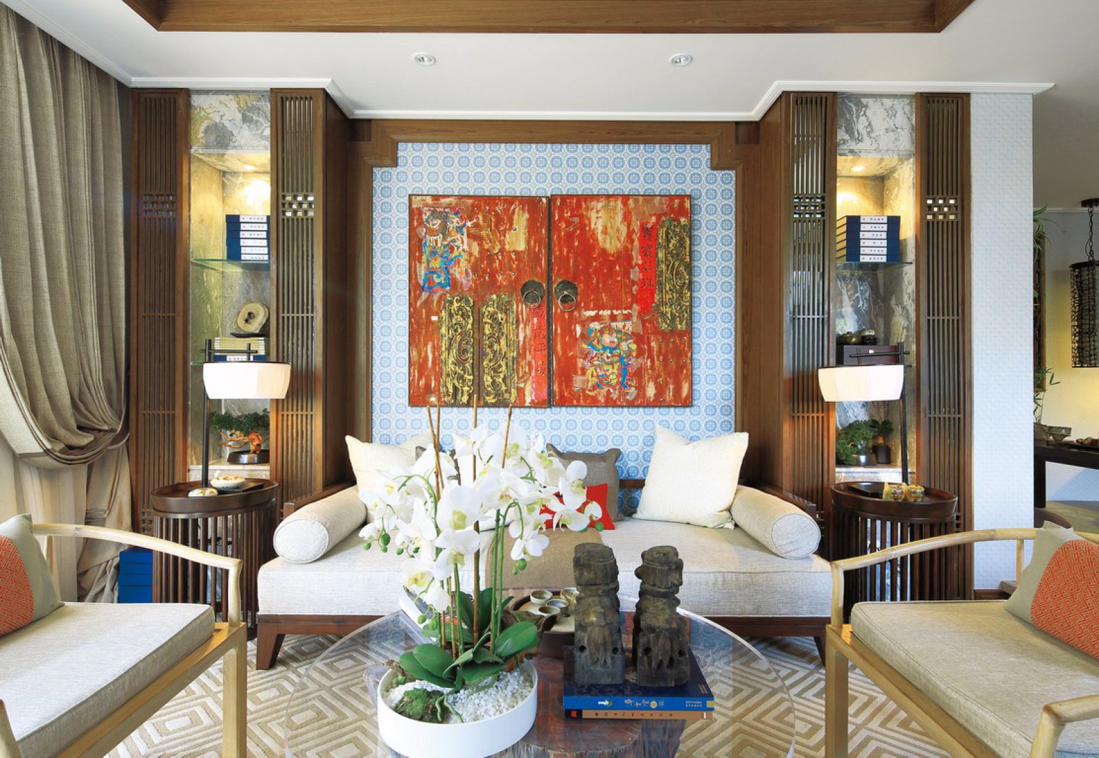 裝修公司中式風(fēng)格室內(nèi)裝修效果圖-客廳 裝修公司中式風(fēng)格室內(nèi)裝修效果圖-客廳