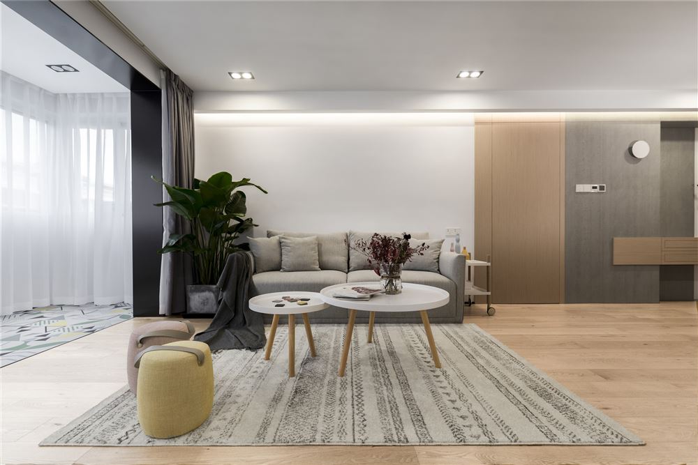 佛山市佛奧灣北歐風(fēng)格四居室裝修案例