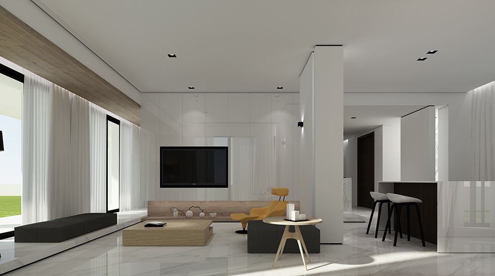 廣州市萬科歐泊現(xiàn)代簡約風格別墅裝修案例