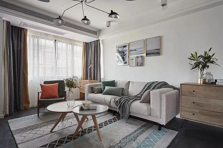 潮州市城北市場北歐風格三居室裝修案例