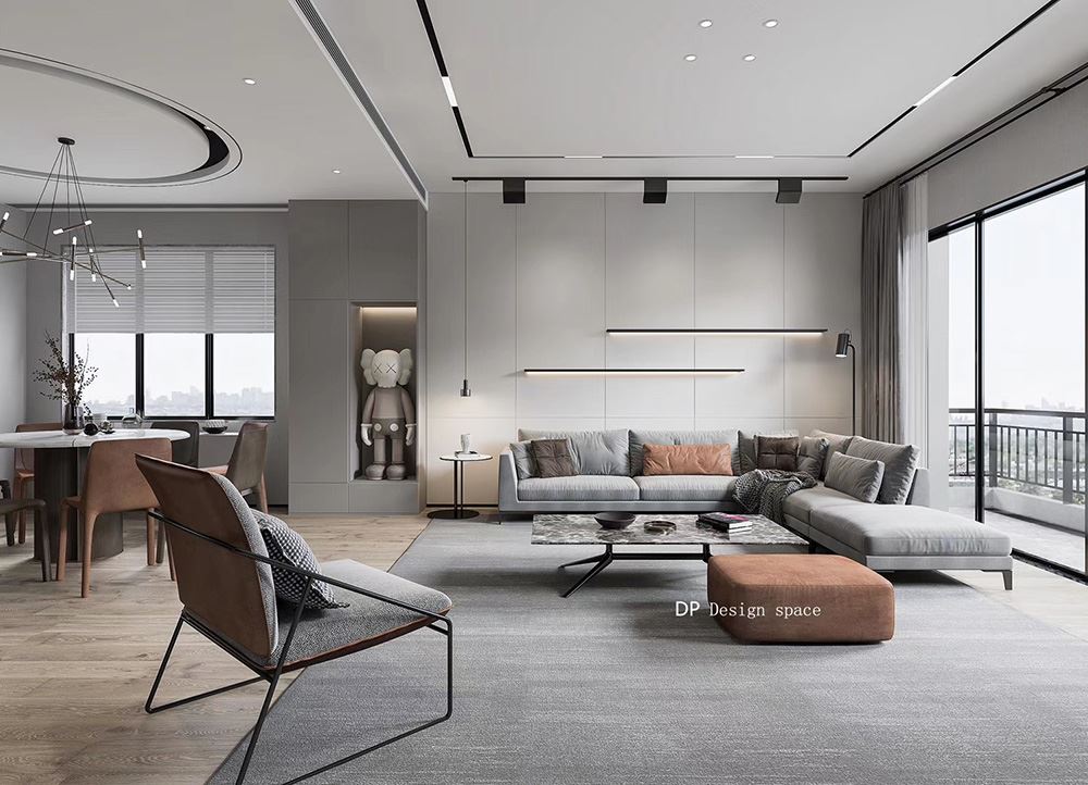 佛山市卓越蔚藍(lán)星宸現(xiàn)代簡約風(fēng)格別墅裝修案例