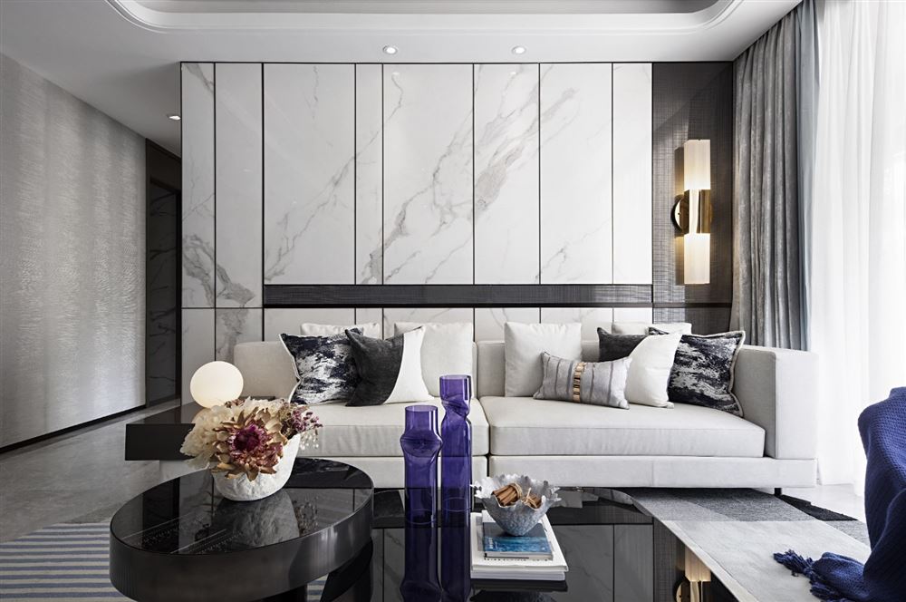 佛山市美的·金地·新明珠·鳳翔灣壹號(hào)輕奢風(fēng)格別墅裝修案例