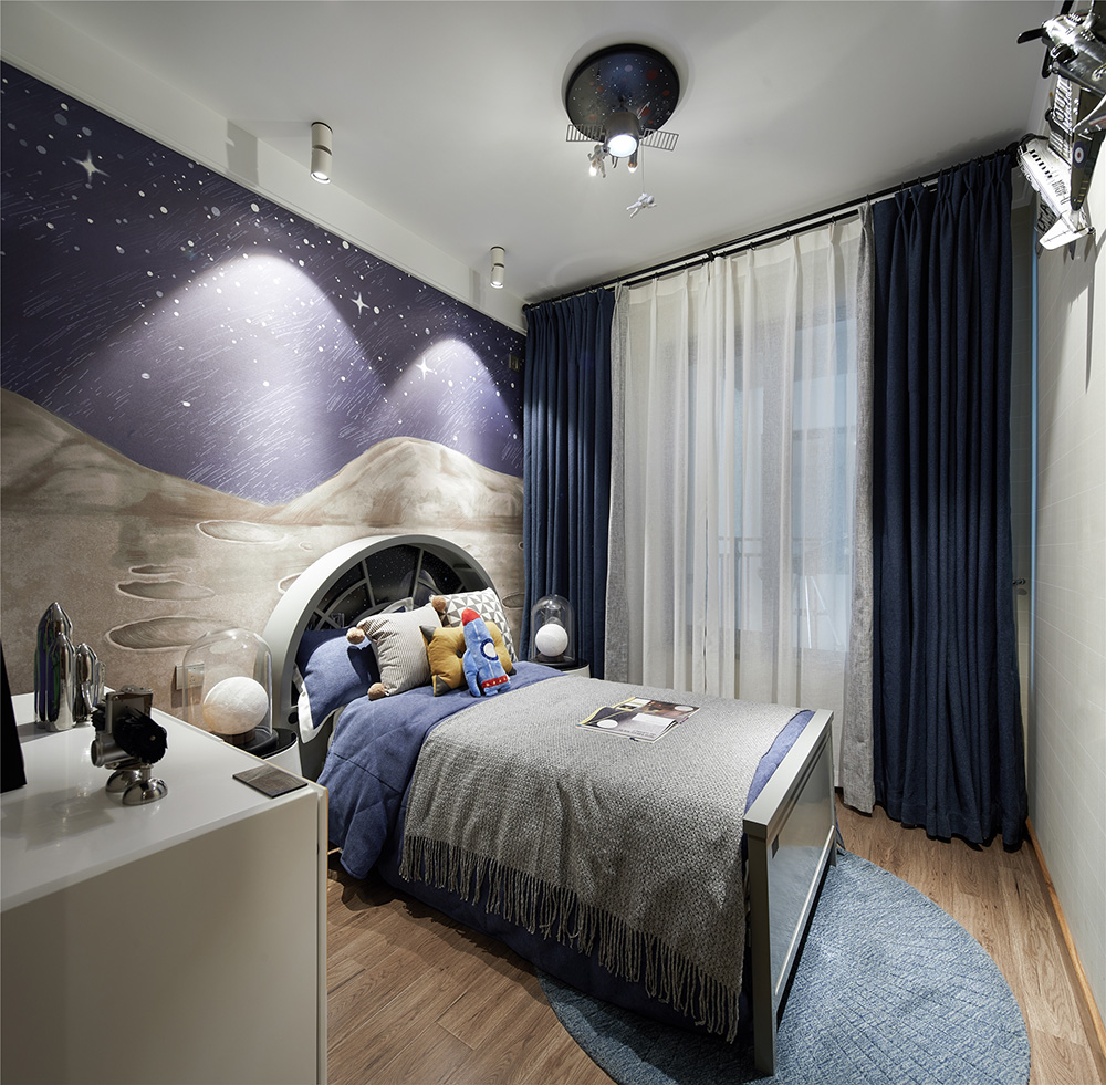 現(xiàn)代前衛(wèi)風(fēng)格室內(nèi)裝修效果圖-恒大綠洲三居98平米-兒童房 現(xiàn)代前衛(wèi)風(fēng)格室內(nèi)裝修效果圖-恒大綠洲三居98平米-兒童房