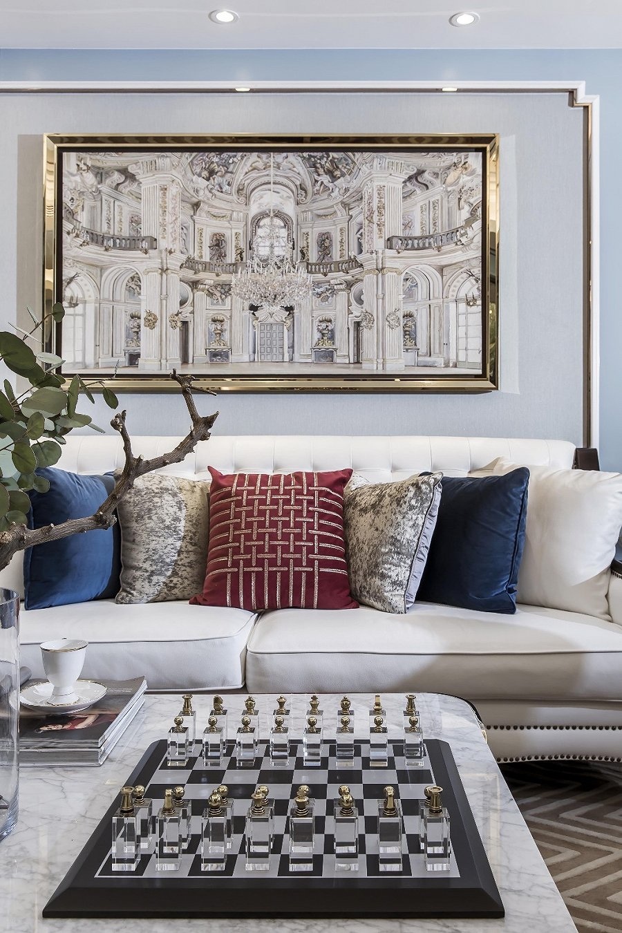 歐式復古風格別墅室內設計家裝案例-客廳沙發(fā) 歐式復古風格別墅室內設計家裝案例-客廳沙發(fā)