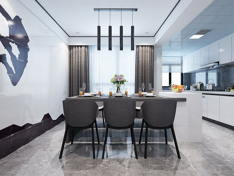 楚雄彝族自治州東園小區(qū)現(xiàn)代簡約風(fēng)格三居室裝修案例