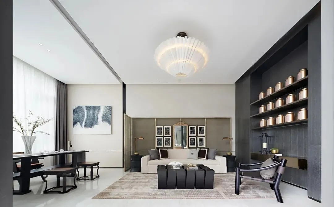 現(xiàn)代輕奢風格別墅室內(nèi)設(shè)計家裝案例-客餐廳 現(xiàn)代輕奢風格別墅室內(nèi)設(shè)計家裝案例-客餐廳