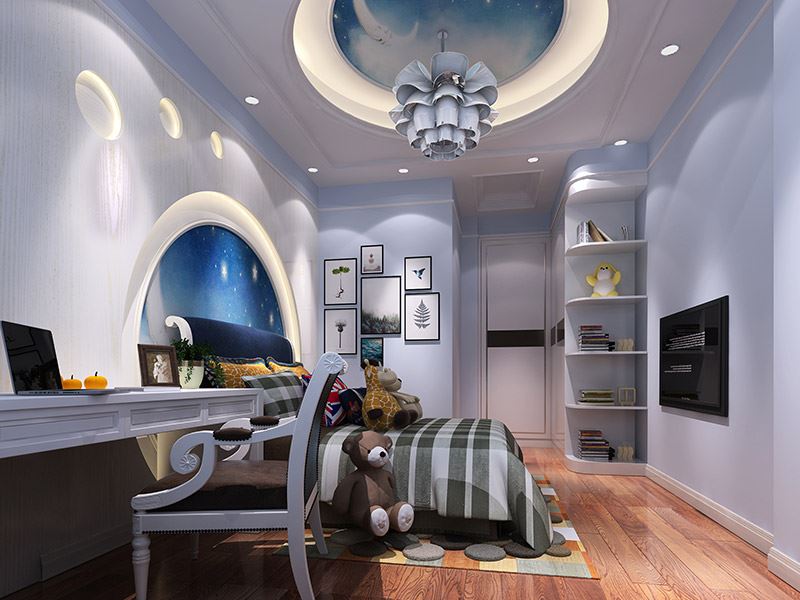 佛山市融創(chuàng)半島壹號歐式風(fēng)格三居室裝修案例