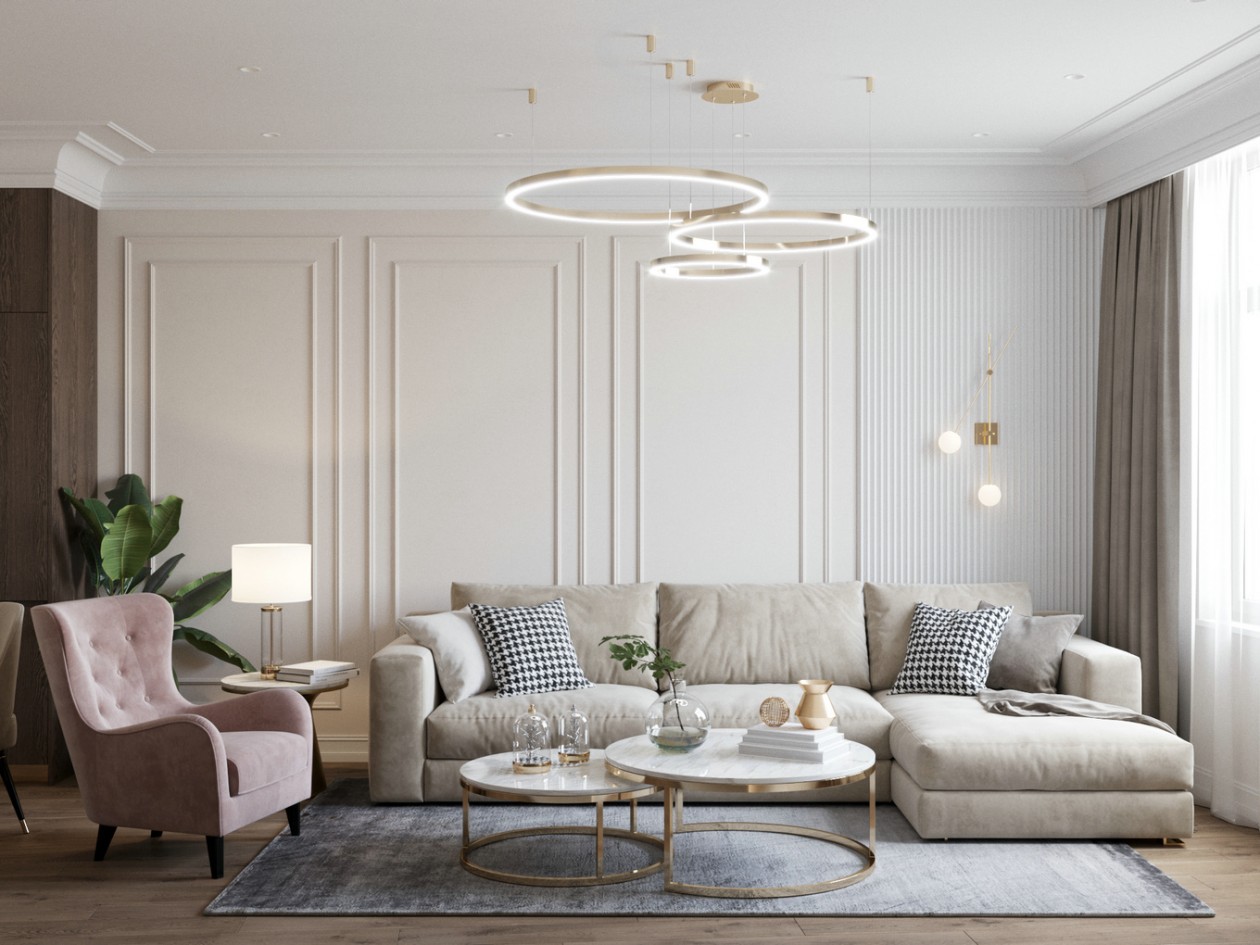 簡(jiǎn)歐輕奢風(fēng)格家裝設(shè)計(jì)室內(nèi)裝修效果圖-客廳沙發(fā)背景墻 簡(jiǎn)歐輕奢風(fēng)格家裝設(shè)計(jì)室內(nèi)裝修效果圖-客廳沙發(fā)背景墻