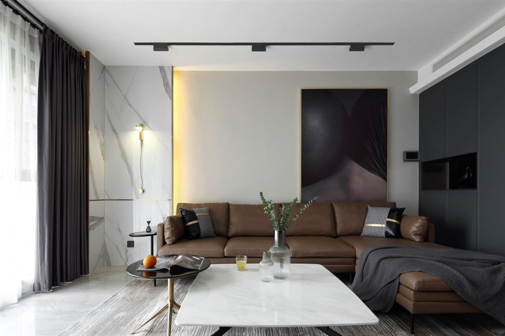 廣州市德政中路小區(qū)現(xiàn)代簡約風格三居室裝修案例