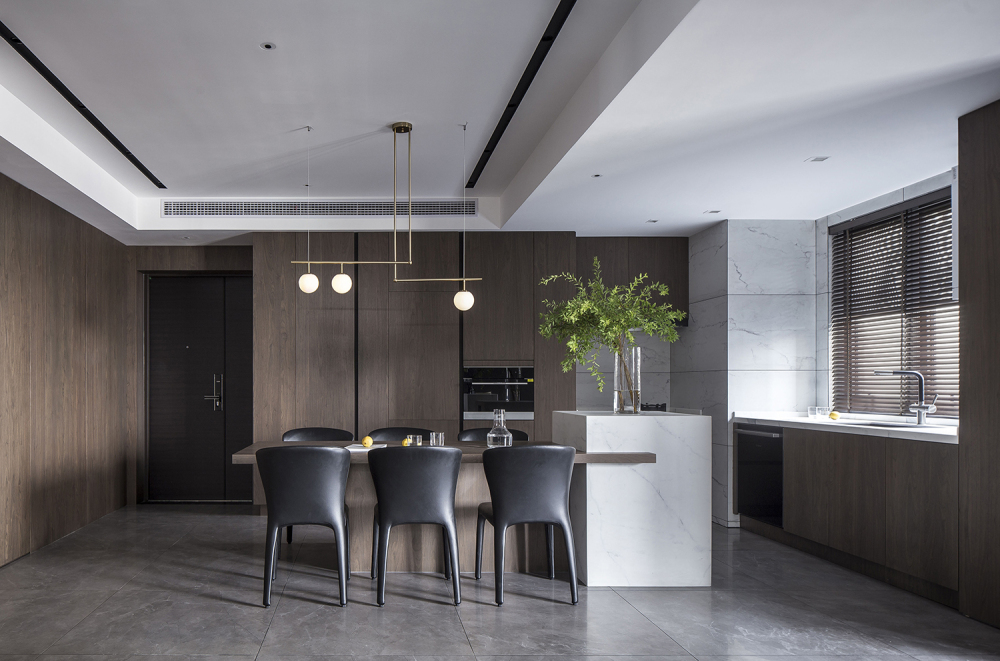 現(xiàn)代簡約風格室內(nèi)家裝案例效果圖-餐廳 現(xiàn)代簡約風格室內(nèi)家裝案例效果圖-餐廳