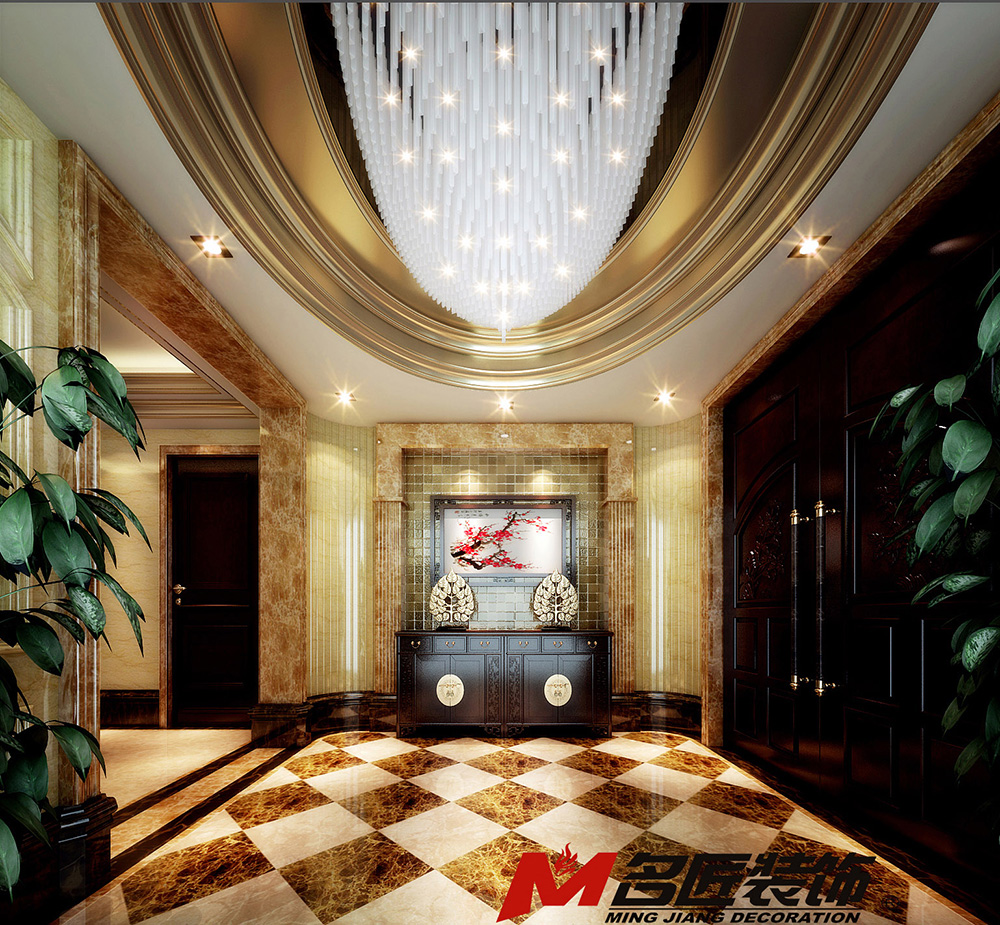 歐式風(fēng)格別墅裝修效果圖-金地九瓏璧別墅277平米-別墅裝修設(shè)計玄關(guān) 歐式風(fēng)格別墅裝修效果圖-金地九瓏璧別墅277平米-別墅裝修設(shè)計玄關(guān)