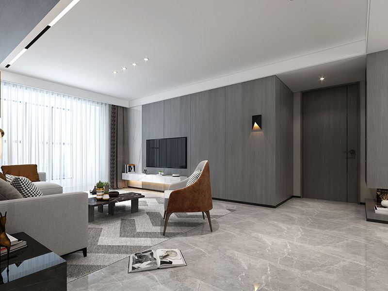 河源市鳳凰花園現(xiàn)代簡約風格三居室裝修案例