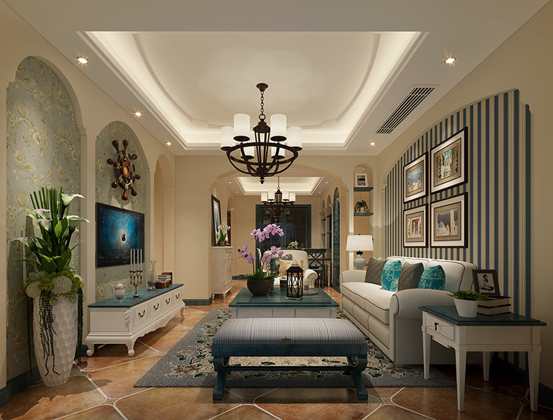 東方港城二期三居128平米北歐風(fēng)格裝修案例-客廳 東方港城二期三居128平米北歐風(fēng)格裝修案例-客廳