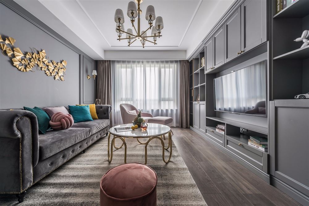 廣州市合景臻頤府輕奢風(fēng)格二居室裝修案例