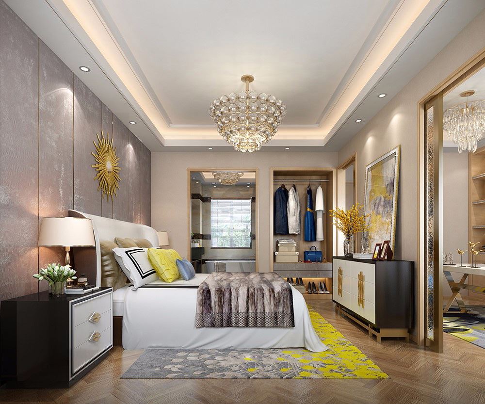 佛山市朝安金茂悅輕奢風(fēng)格別墅裝修案例