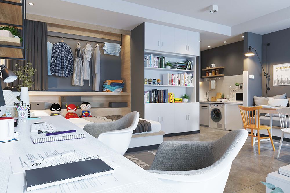 佛山市保利御江南現(xiàn)代簡約風格二居室裝修案例