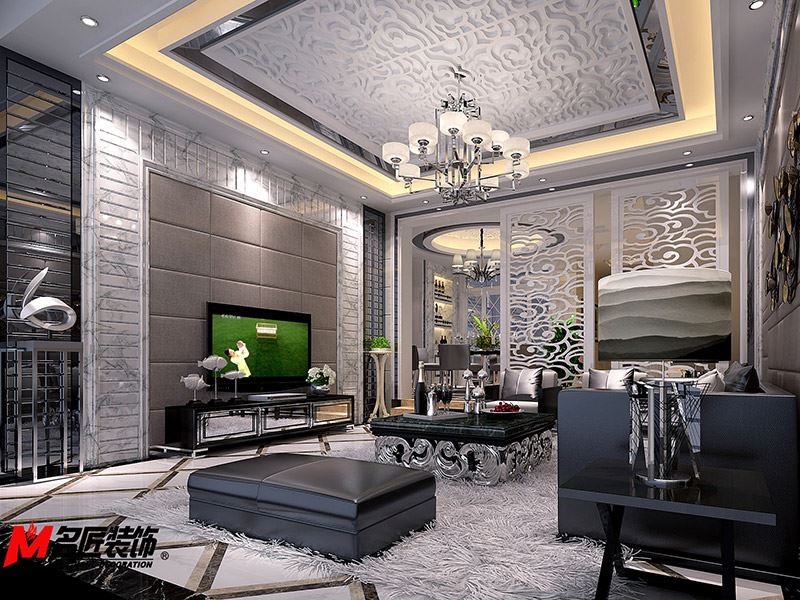 河源市華南城十里東岸四期洋房現代簡約風格別墅裝修案例