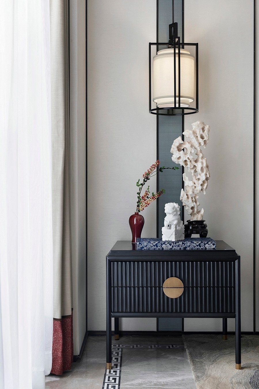 新中式風格室內(nèi)設計家裝案例-客廳邊柜 新中式風格室內(nèi)設計家裝案例-客廳邊柜