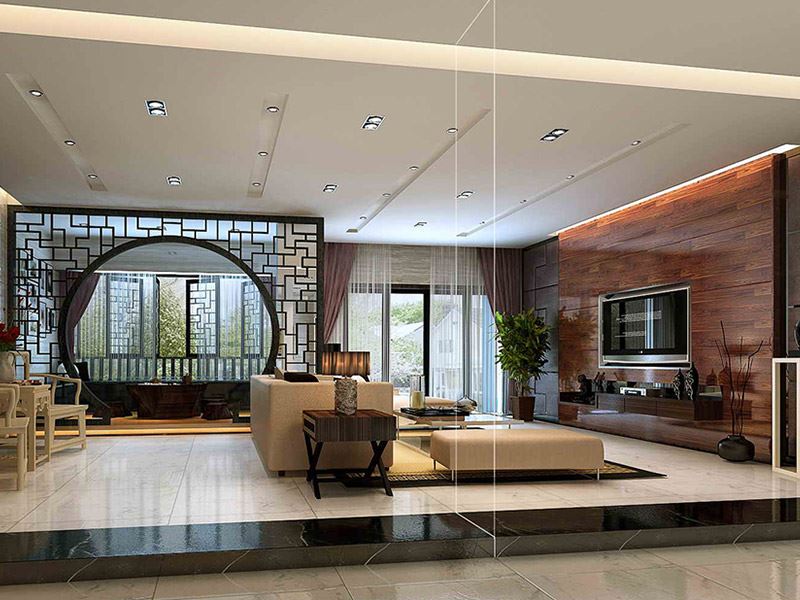 佛山市君御海城新中式風格別墅裝修案例