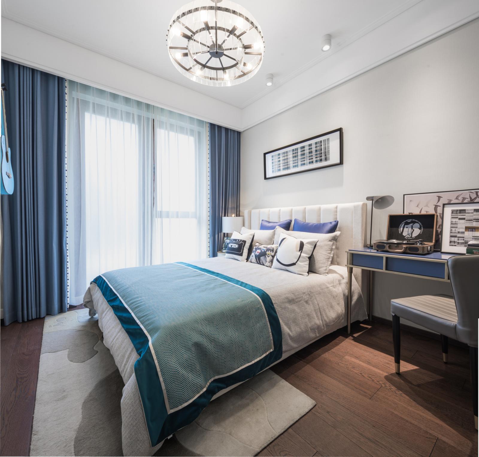 新中式風(fēng)格室內(nèi)設(shè)計(jì)家裝案例-次臥 新中式風(fēng)格室內(nèi)設(shè)計(jì)家裝案例-次臥