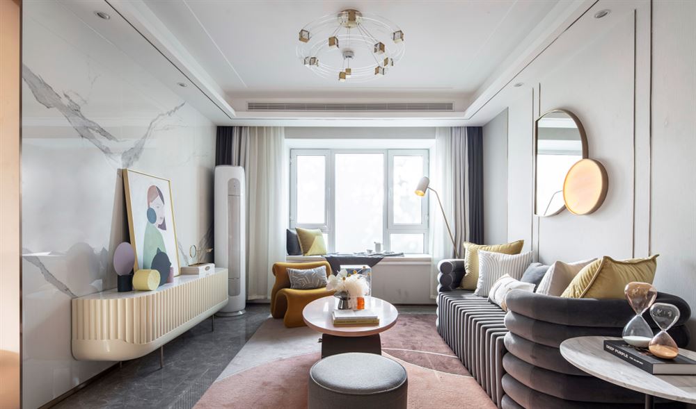 佛山市方直&middot;瓏湖灣現(xiàn)代簡約風格三居室裝修案例