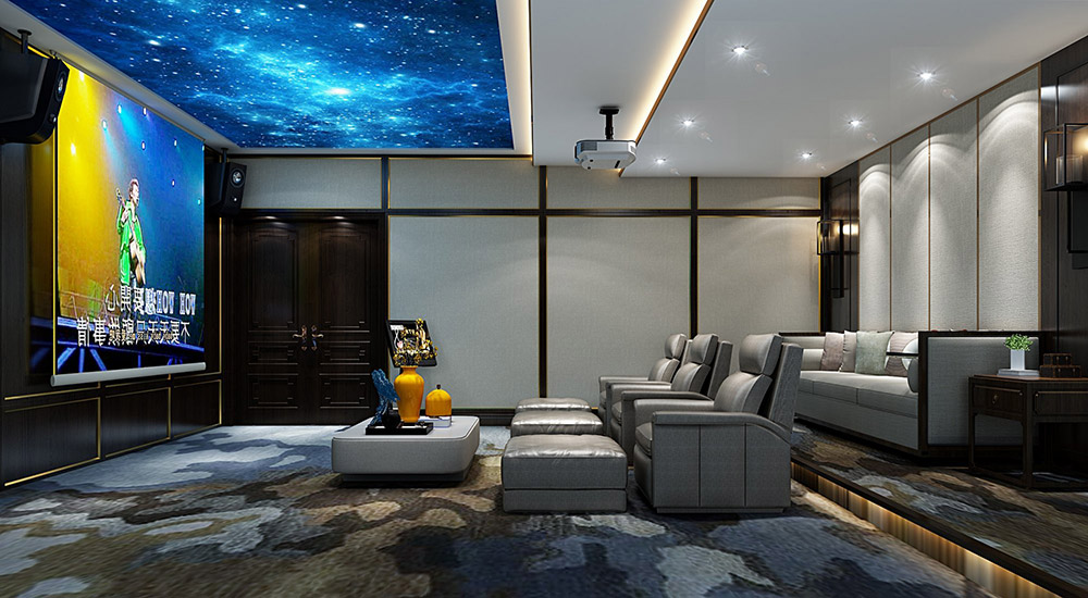 蘭花苑別墅680平米-中式風(fēng)格裝修案例-影音室 蘭花苑別墅680平米-中式風(fēng)格裝修案例-影音室