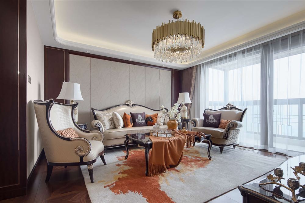 廣州市珠江帝景苑歐式風(fēng)格四居室裝修案例