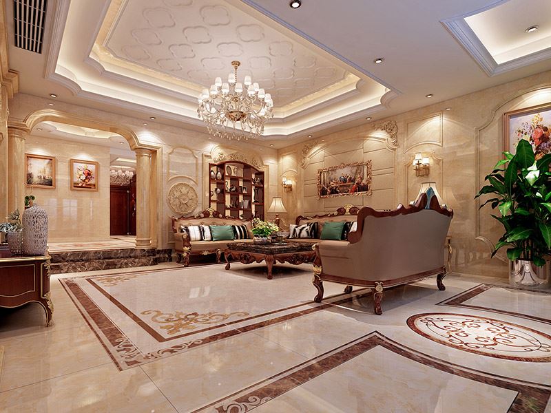 河源市鳳凰花園歐式風格別墅裝修案例