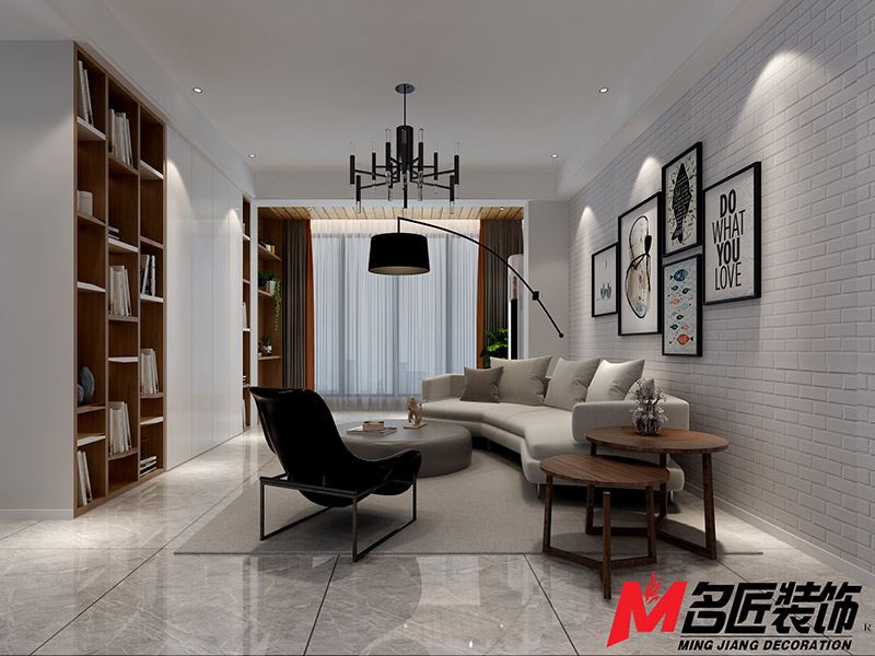 臺(tái)州市北門(mén)街機(jī)關(guān)邊北歐風(fēng)格二居室裝修案例