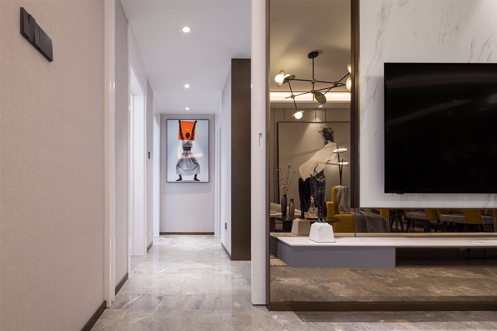 湛江市正基金科名苑北歐風(fēng)格三居室裝修案例