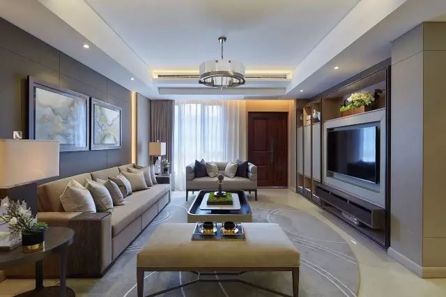 佛山市佛奧灣新中式風(fēng)格四居室裝修案例