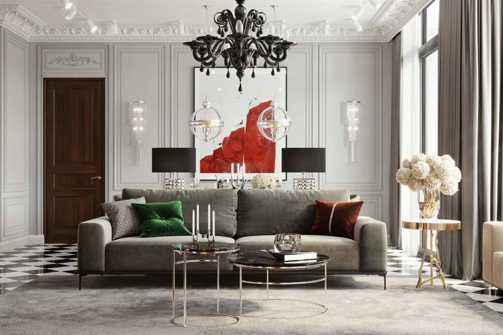 佛山市保利清能和府歐式風(fēng)格三居室裝修案例