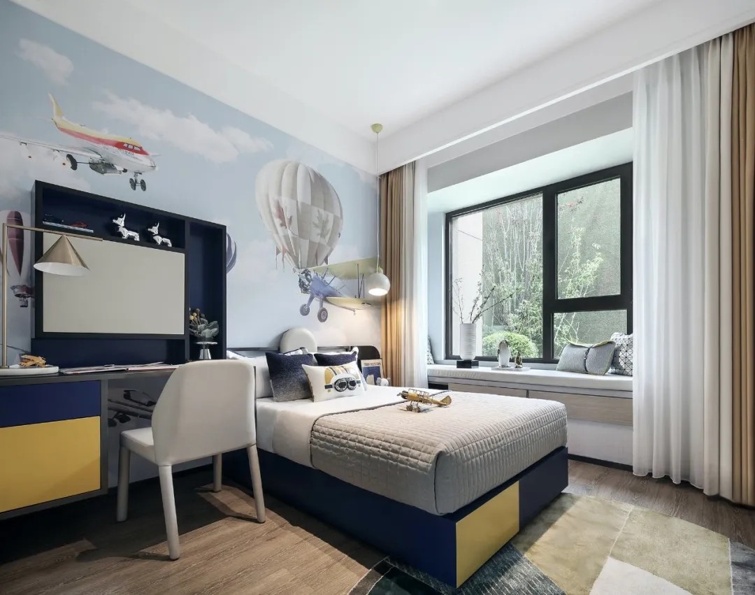 現(xiàn)代輕奢風格家裝設計室內(nèi)裝修效果圖-兒童房 現(xiàn)代輕奢風格家裝設計室內(nèi)裝修效果圖-兒童房