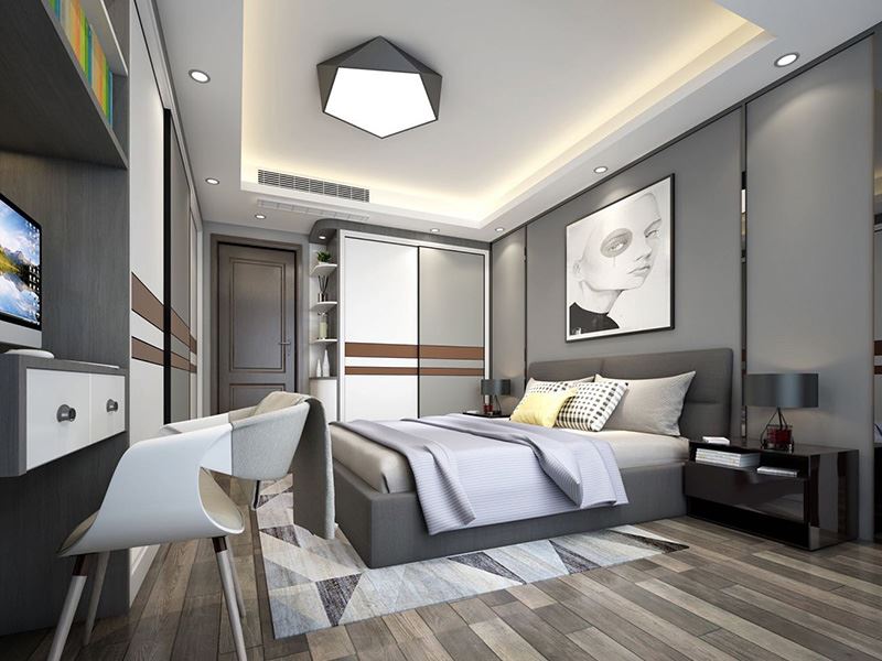 佛山市卓越蔚藍星宸現(xiàn)代簡約風格三居室裝修案例