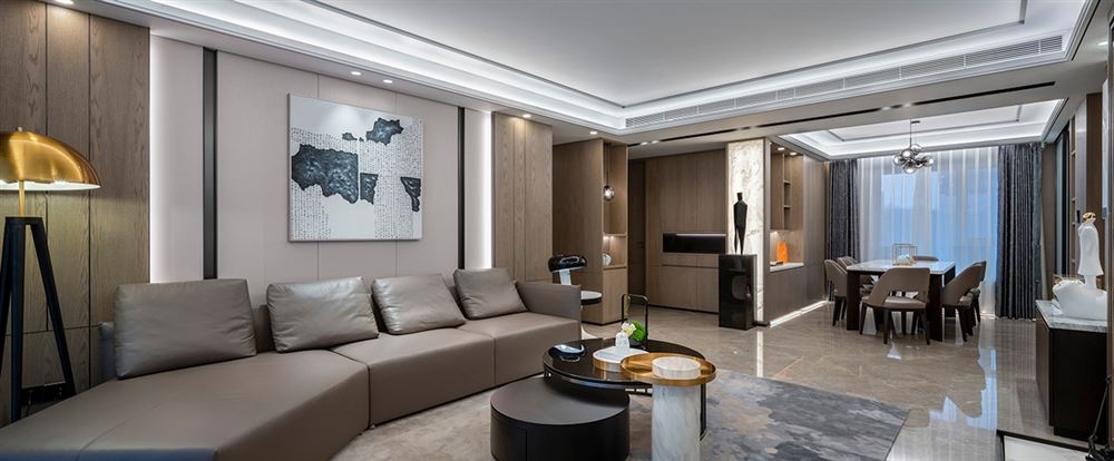 江門市海怡園新中式風(fēng)格三居室裝修案例