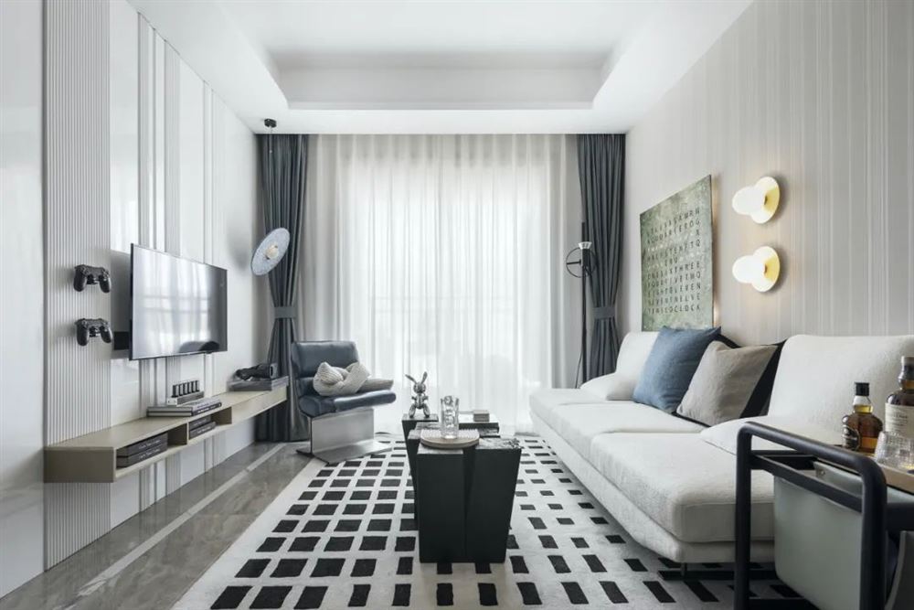 江門市美的公園天下現(xiàn)代簡約風(fēng)格二居室裝修案例