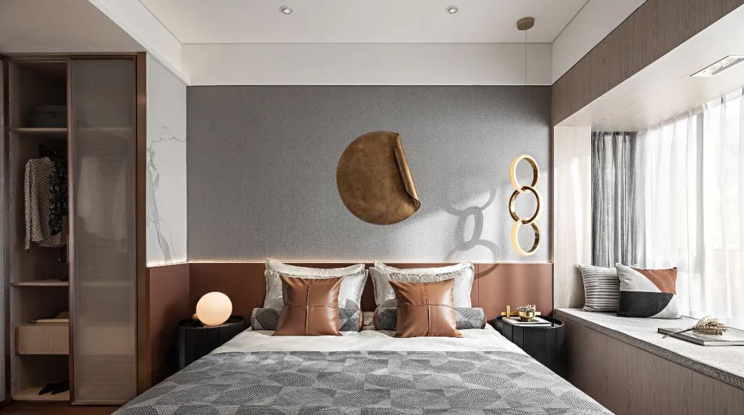 現(xiàn)代輕奢風(fēng)格家裝設(shè)計室內(nèi)裝修效果圖-臥室 現(xiàn)代輕奢風(fēng)格家裝設(shè)計室內(nèi)裝修效果圖-臥室