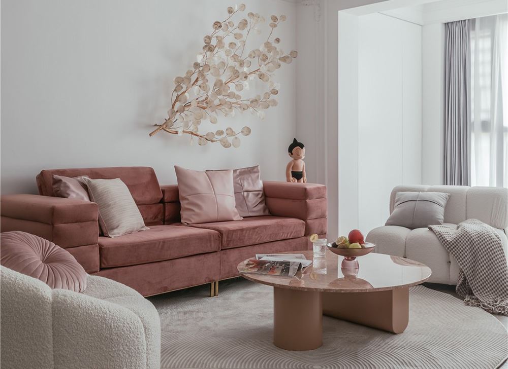 江門市星海灣華庭輕奢風(fēng)格三居室裝修案例