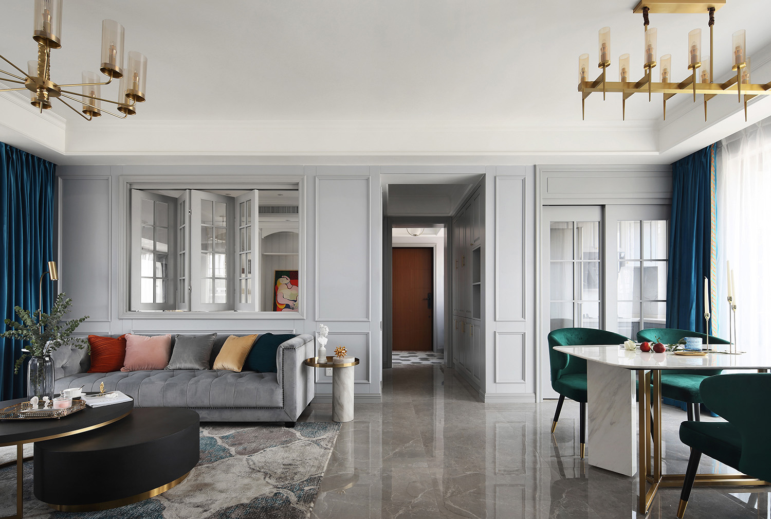 美式簡(jiǎn)約風(fēng)格室內(nèi)家裝案例效果圖-餐廳 美式簡(jiǎn)約風(fēng)格室內(nèi)家裝案例效果圖-餐廳