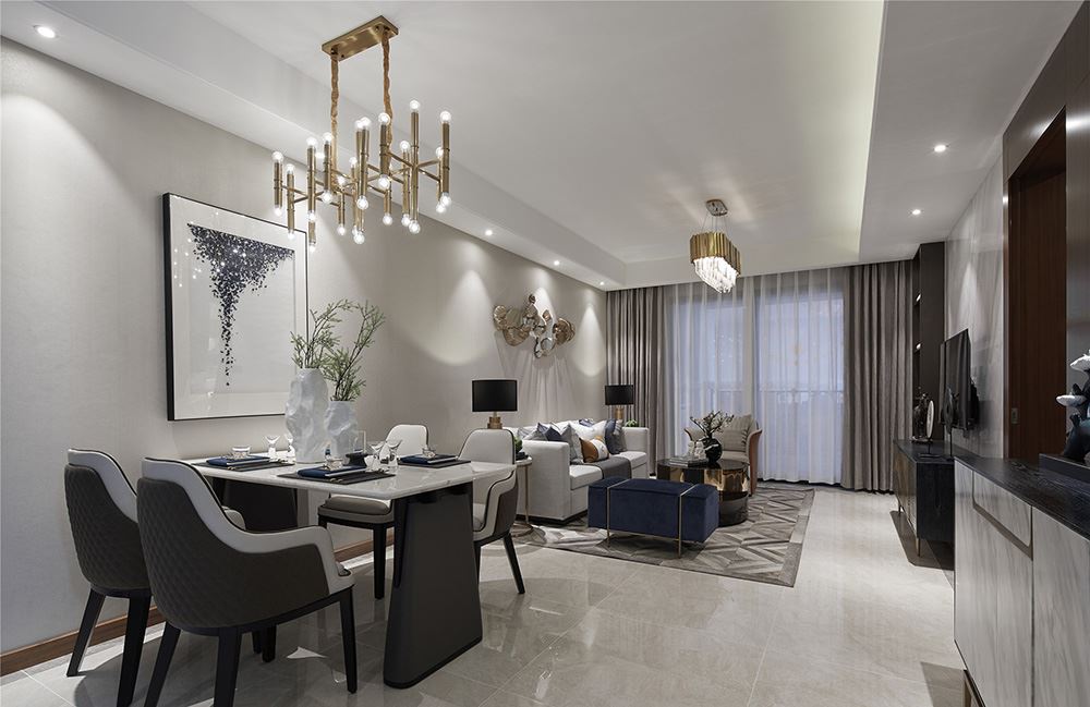 南寧市賓陽碧桂園現(xiàn)代簡約風(fēng)格二居室裝修案例