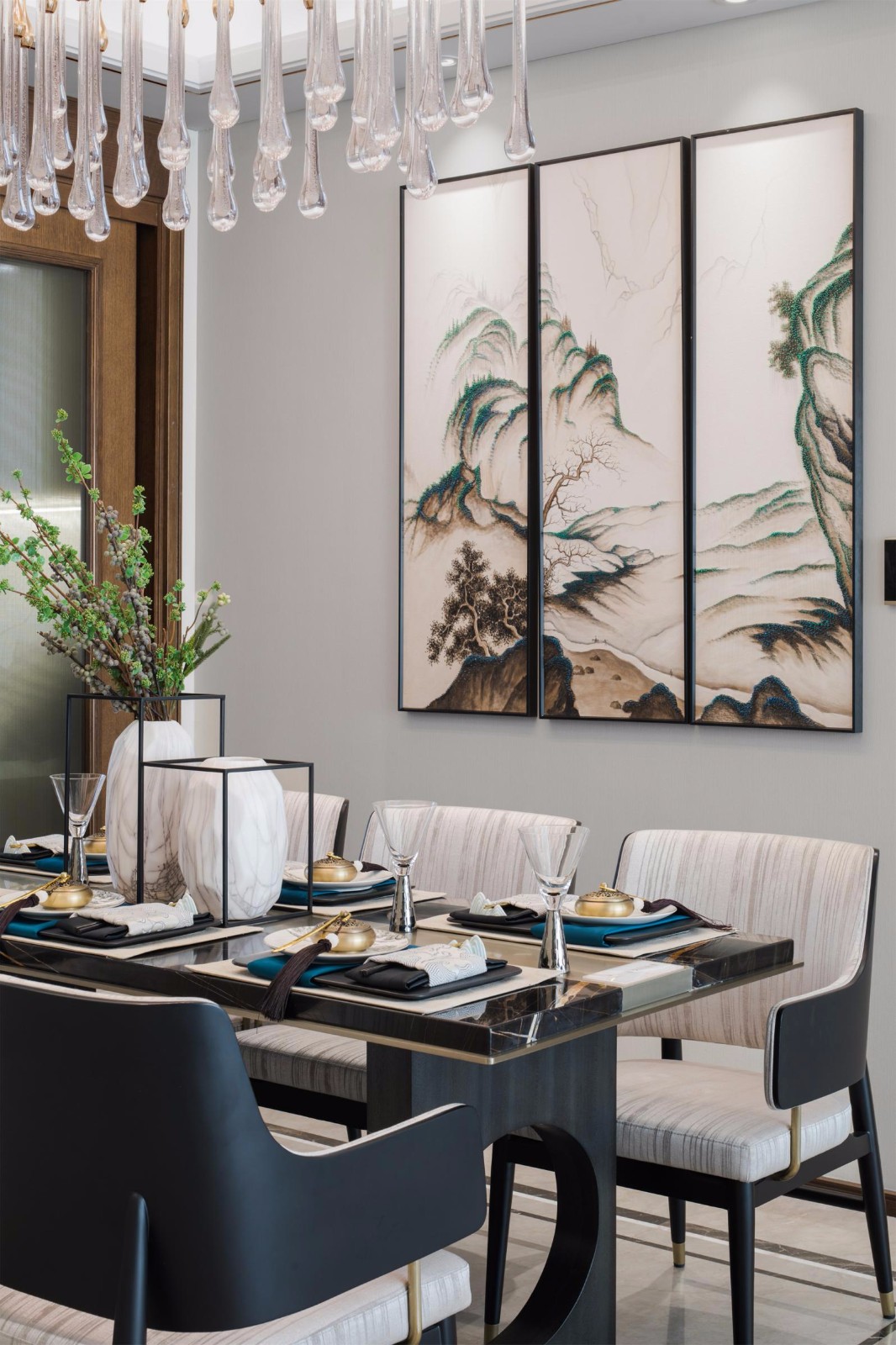 新中式風(fēng)格室內(nèi)設(shè)計(jì)家裝案例-餐廳 新中式風(fēng)格室內(nèi)設(shè)計(jì)家裝案例-餐廳