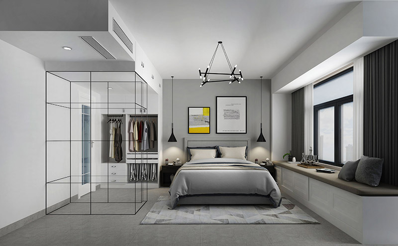 邦泰鉑仕公館三居97平米北歐風(fēng)格裝修案例-臥室 邦泰鉑仕公館三居97平米北歐風(fēng)格裝修案例-臥室