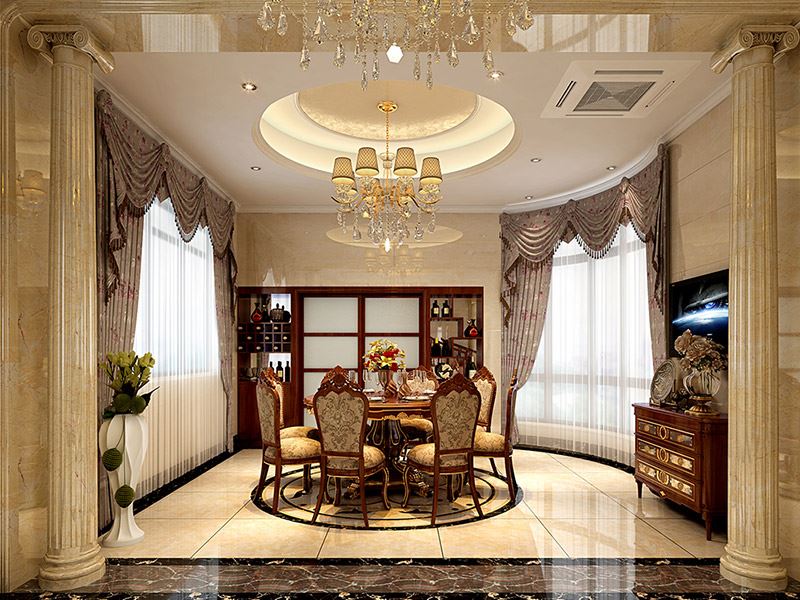 佛山市雅居樂(lè)·江畔明珠歐式風(fēng)格別墅裝修案例