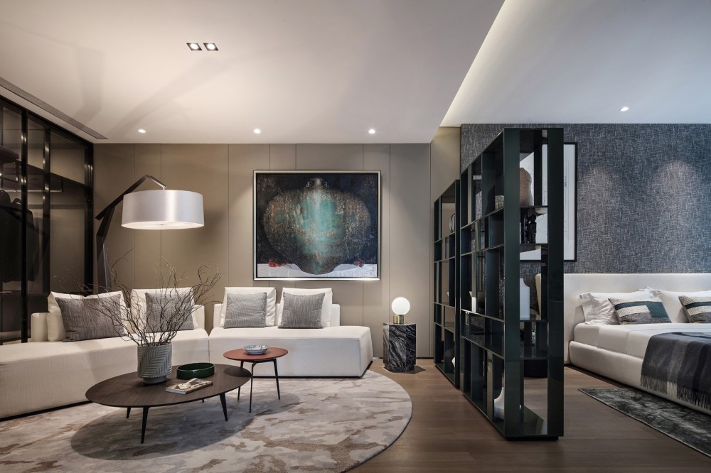 簡約黑白灰風(fēng)格室內(nèi)設(shè)計家裝案例-臥室 簡約黑白灰風(fēng)格室內(nèi)設(shè)計家裝案例-臥室