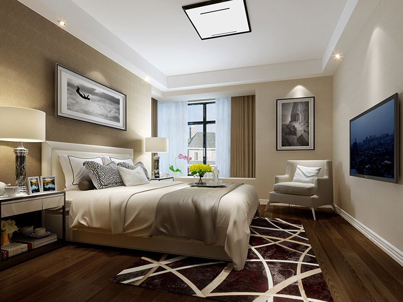 河源市濱河苑住宅區(qū)現(xiàn)代簡約風(fēng)格三居室裝修案例