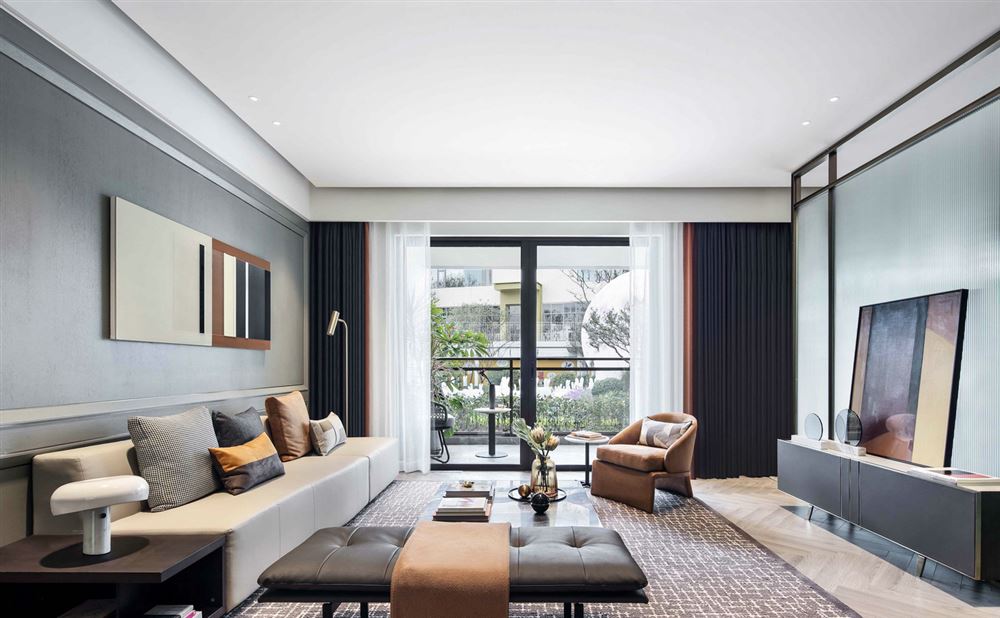 佛山市碧桂園·鳳凰灣輕奢風(fēng)格四居室裝修案例