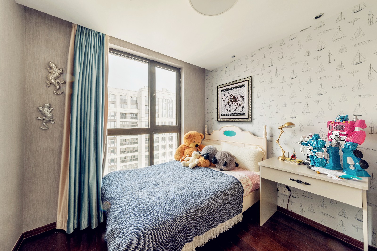 美式田園風格家裝設計室內裝修效果圖-次臥 美式田園風格家裝設計室內裝修效果圖-次臥